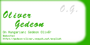 oliver gedeon business card