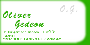 oliver gedeon business card